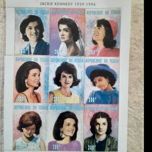 Vintage Stamps: Jackie Kennedy 1929-1994 Plate Block